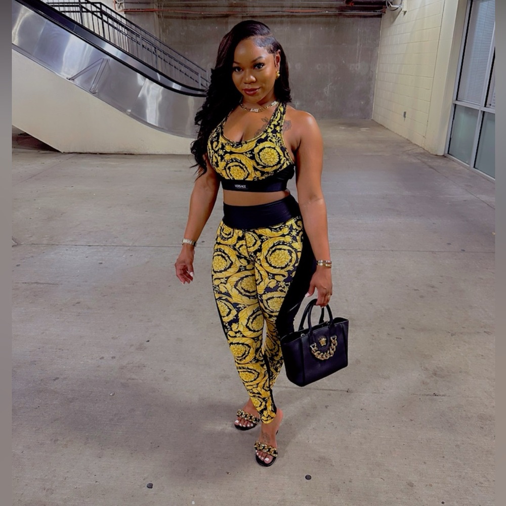 Versace Barocco Print Sports Set (Top and Bottom)